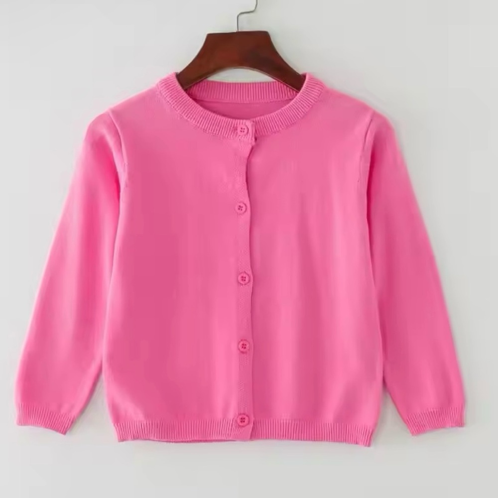 Girls Cardigan Pink Sweater Toddler size 3T 4T 5T 6T